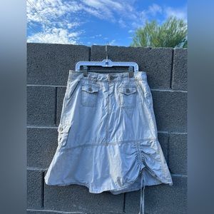 Union Bay Khaki Midi Cargo Skirt